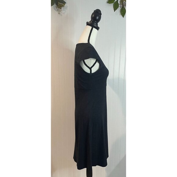 Horny Toad Womens Black A-Line Dress Small Tencel Cotton Blend Size Small - Picture 4 of 12